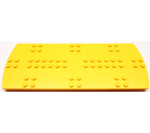 LEGO Light Orange Scala Tile 8 x 20 x 2/3 Round Ends and Studs