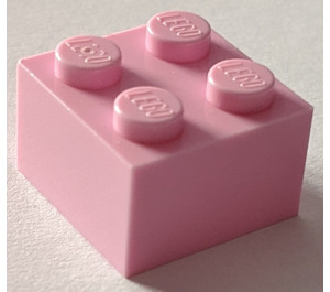 LEGO Lichtroze Steen 2 x 2 (3003 / 6223)
