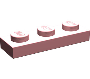 LEGO Light Pink Plate 1 x 3