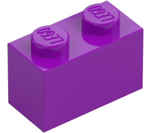 LEGO Light Purple Brick 1 x 2 with Bottom Tube (3004 / 93792)