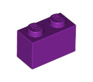 LEGO Lichtpaars Steen 1 x 2 met buis aan de onderzijde (3004 / 93792)