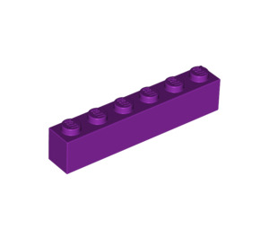 LEGO Lichtpaars Steen 1 x 6 (3009)