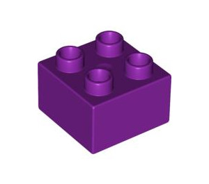 LEGO Light Purple Duplo Brick 2 x 2 (3437 / 89461)