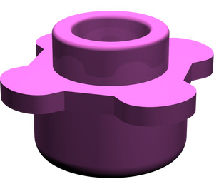 LEGO Violet clair assiette 1 x 1 Rond avec Fleur Pétales (28573 / 33291)