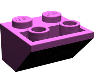 LEGO Lichtpaars Helling 2 x 2 (45°) Omgekeerd met platte afstandsring eronder (3660)