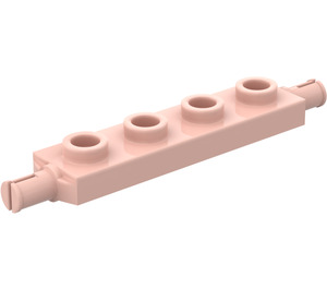 LEGO Light Salmon Plate 1 x 4 with Wheel Holders (2926 / 42946)