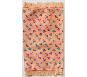 LEGO Light Salmon Rug with Leaves and Berries and Fringe (71237)