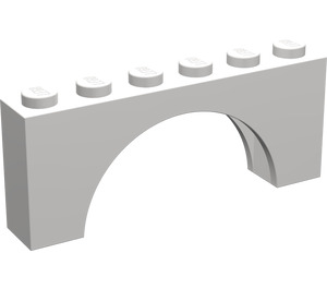 LEGO Gris pierre clair Arche
 1 x 6 x 2 Dessus épais et dessous renforcé (3307)