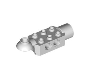 LEGO Gris pierre clair Brique 2 x 3 avec Horizontal Charnière et Socket (47454)