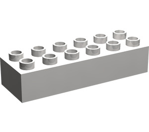 LEGO Light Stone Gray Duplo Brick 2 x 6 (2300)