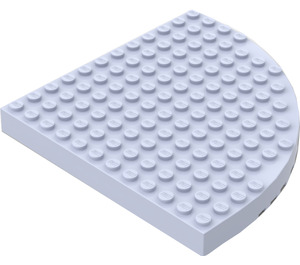 LEGO Violetto chiaro Mattoncino 12 x 12 Rotondo Angolo  senza perni superiori (6162 / 42484)