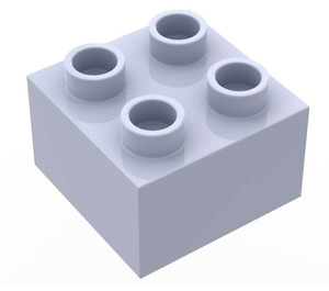 LEGO Hellviolett Duplo Backstein 2 x 2 (3437 / 89461)