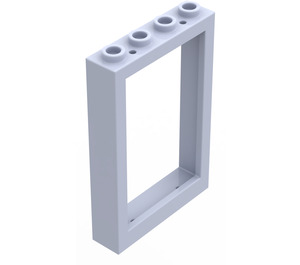 LEGO Lys fiolett Ramme 1 x 4 x 5 med hule knotter (2493)