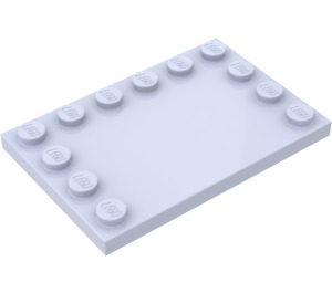 LEGO Hellviolett Fliese 4 x 6 mit Noppen auf 3 Edges (6180)