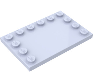 LEGO Hellviolett Fliese 4 x 6 mit Bolzen auf 3 Edges (6180)