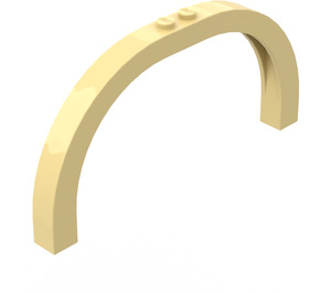 LEGO Light Yellow Arch 1 x 12 x 5 with Curved Top (6184)