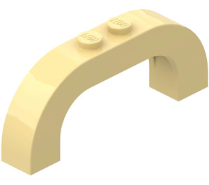 LEGO Light Yellow Arch 1 x 6 x 2 with Curved Top (6183 / 24434)
