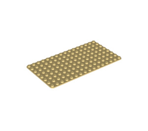 LEGO Light Yellow Baseplate 8 x 16 (3865)