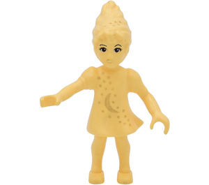 LEGO Light Yellow Belville Fairy with Gold Moon and Stars Minifigure