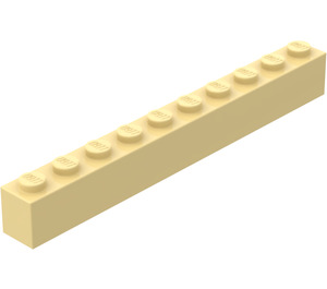 LEGO Light Yellow Brick 1 x 10 (6111)