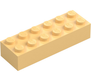 LEGO Lys gul Kloss 2 x 6 (2456 / 44237)