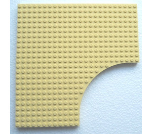 LEGO Light Yellow Brick 24 x 24 with Cutout (6161)