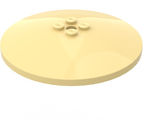 LEGO Light Yellow Dish 8 x 8 (3961 / 18859)