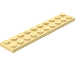 LEGO Lichtgeel Plaat 2 x 10 (3832)