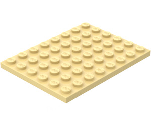 LEGO Jaune clair assiette 6 x 8 (3036)