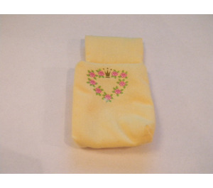 LEGO Light Yellow Sleeping Bag for Child with Rose Heart and Crown