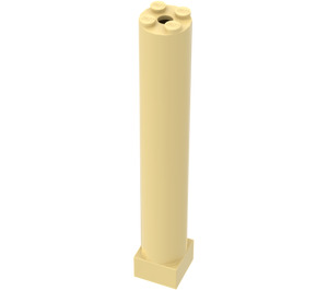 LEGO Light Yellow Support 2 x 2 x 11 Solid Pillar Base (6168 / 75347)