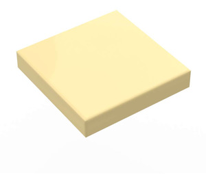 LEGO Light Yellow Tile 2 x 2 with Groove (3068 / 88409)