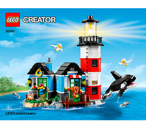 LEGO Lighthouse Punkt 31051 Instructions