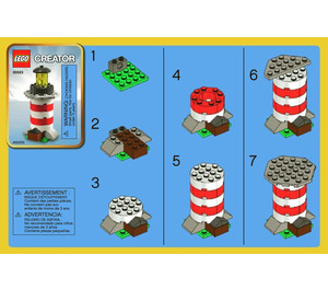 LEGO Lighthouse Set 30023 Instructions