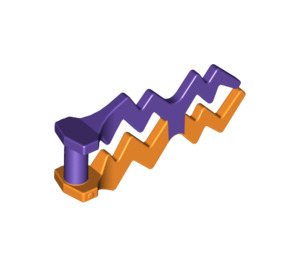 LEGO Lightning Bolt (Dubbel) med Marmorerad Dark Lila (28555 / 59233)