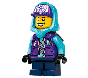 LEGO Lil' Nelson mit Mittleres Azure Kapuze Minifigur