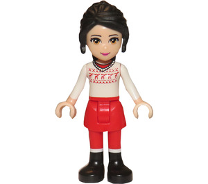 LEGO Lily Winter Outfit minifiguur