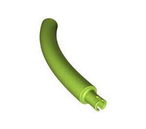 LEGO Lime Animal Tail Middle Section with Technic Pin (40378 / 51274)