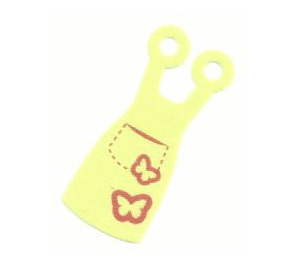 LEGO Limette Apron mit Butterflies