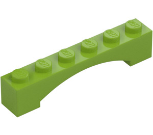 LEGO Limoen Boog 1 x 6 Verhoogde boog (92950)