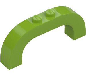 LEGO Lime Bue 1 x 6 x 2 med Buet topp (6183 / 24434)