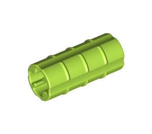 LEGO Lime Axle Connector (Ridged with 'x' Hole) (6538)