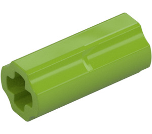 LEGO Lime Axle Connector (Smooth with 'x' Hole) (59443)