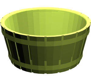 LEGO Lime Barrel 4.5 x 4.5 without Axle Hole (4424)