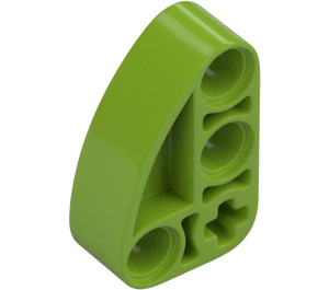 LEGO Lime Beam 1 x 2 x 3 Bent 90 Degrees Quarter Ellipse (71708)