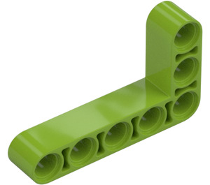 LEGO Lime Palkki 3 x 5 Taipunut 90 astetta, 3 ja 5 Reiät (32526 / 43886)