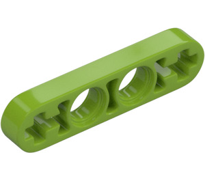 LEGO Limette Balken 4 x 0.5 Dünn mit Achse Löcher (32449 / 63782)