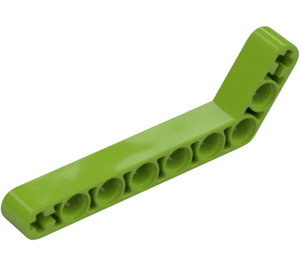 LEGO Lime Beam Bent 53 Degrees, 3 and 7 Holes (32271 / 42160)