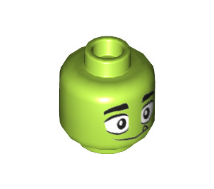 LEGO Limette Beast Boy Minifigure Kopf (Einbau-Vollbolzen) (3626 / 28159)