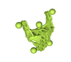 레고 라임 Bionicle 몸통 2 x 9 x 2 ~와 함께 공 Joints (60895)